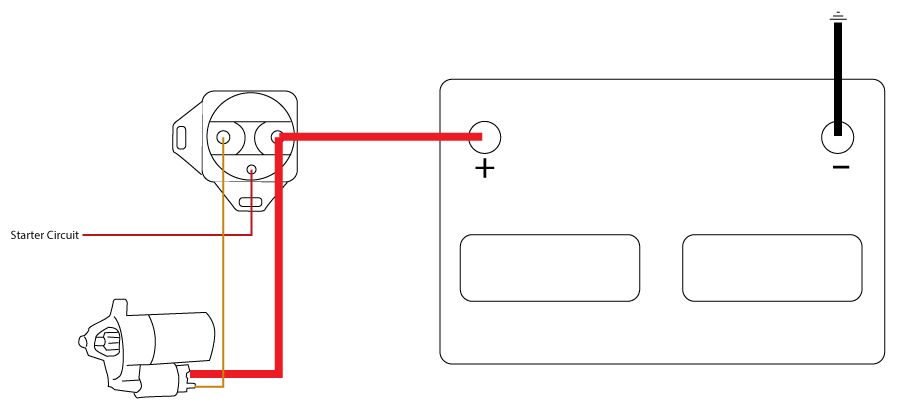 Installing a Ford Mini-Starter on Your Fox Body Mustang ... geo metro alternator to battery wiring diagram 